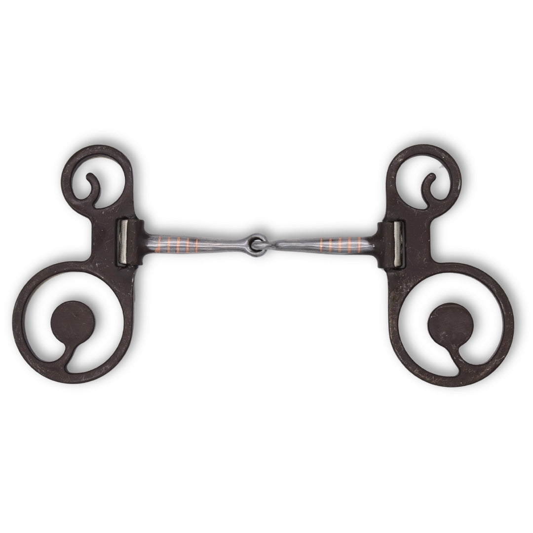 Mors western colt breaker simple brisure, branches courtes, 13,5 cm