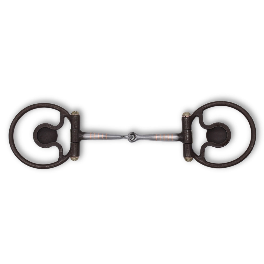 Mors western filet sweet iron, conchos étoile texane, 13,5 cm