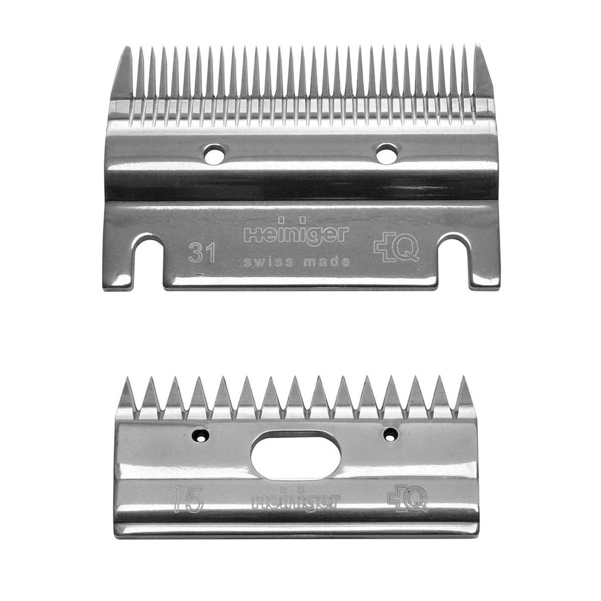 Jeu de lames Heiniger 15/31, 15/31F ou 23/31F, fabrication suisse