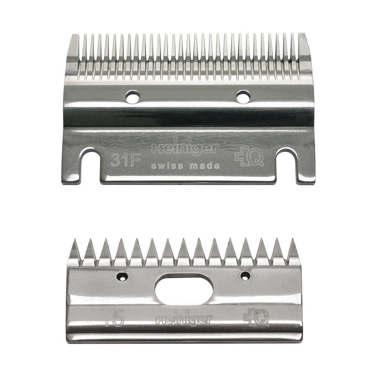 Jeu de lames Heiniger 15/31, 15/31F ou 23/31F, fabrication suisse