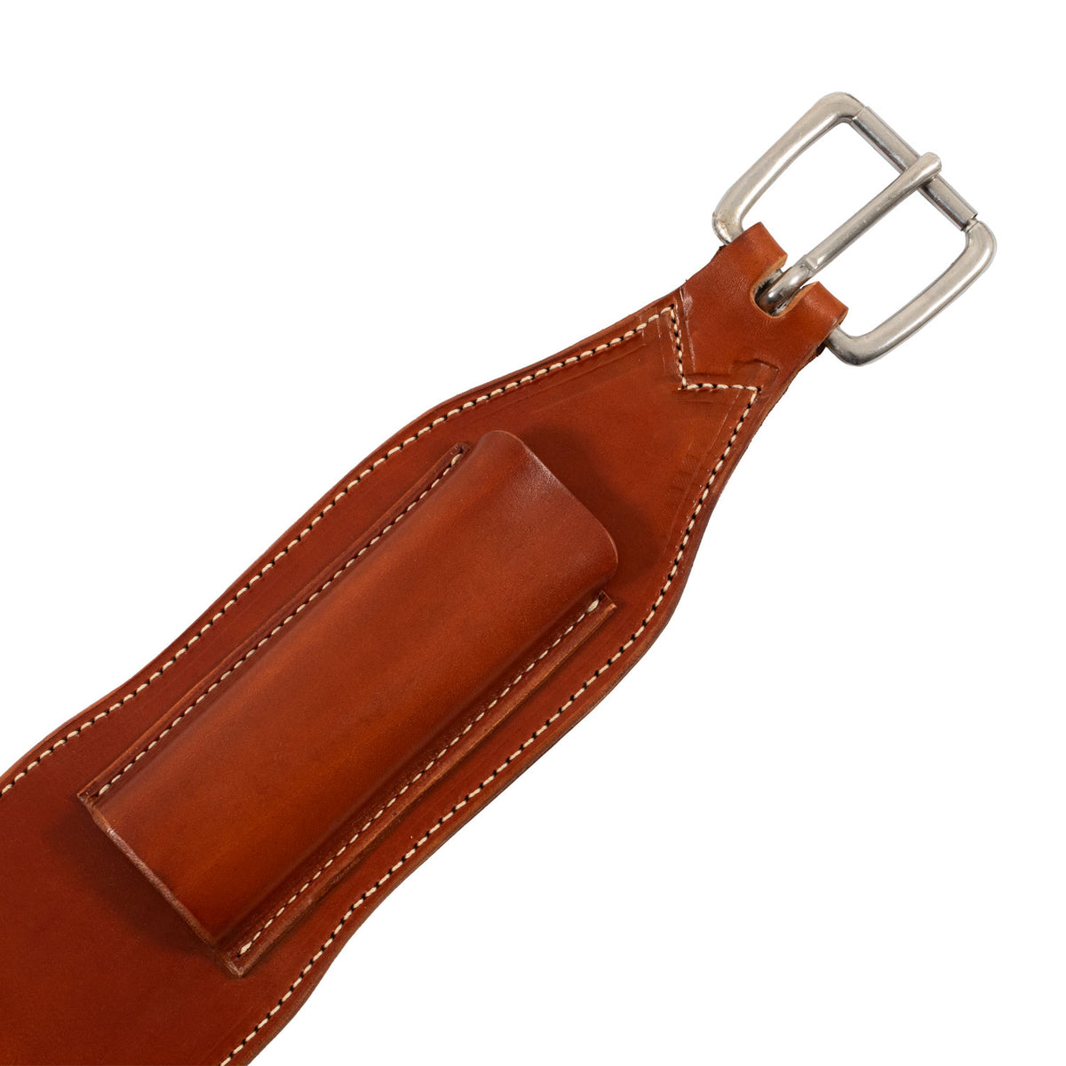 Sangle arrière western Westwood en cuir, boucle acier
