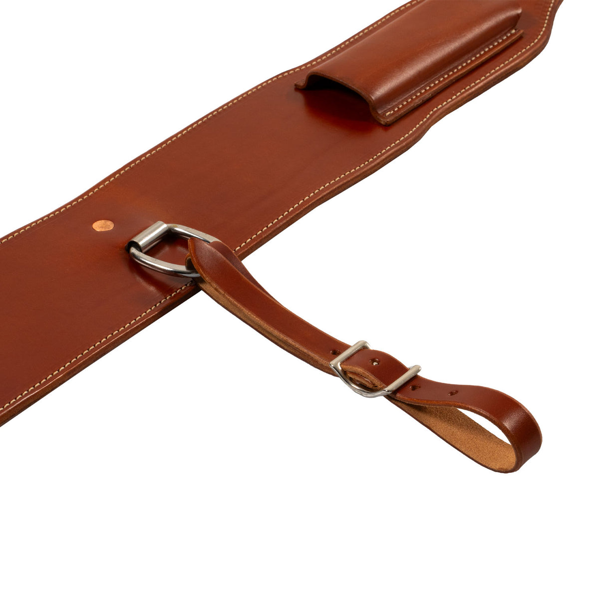 Sangle arrière western Westwood en cuir, boucle acier