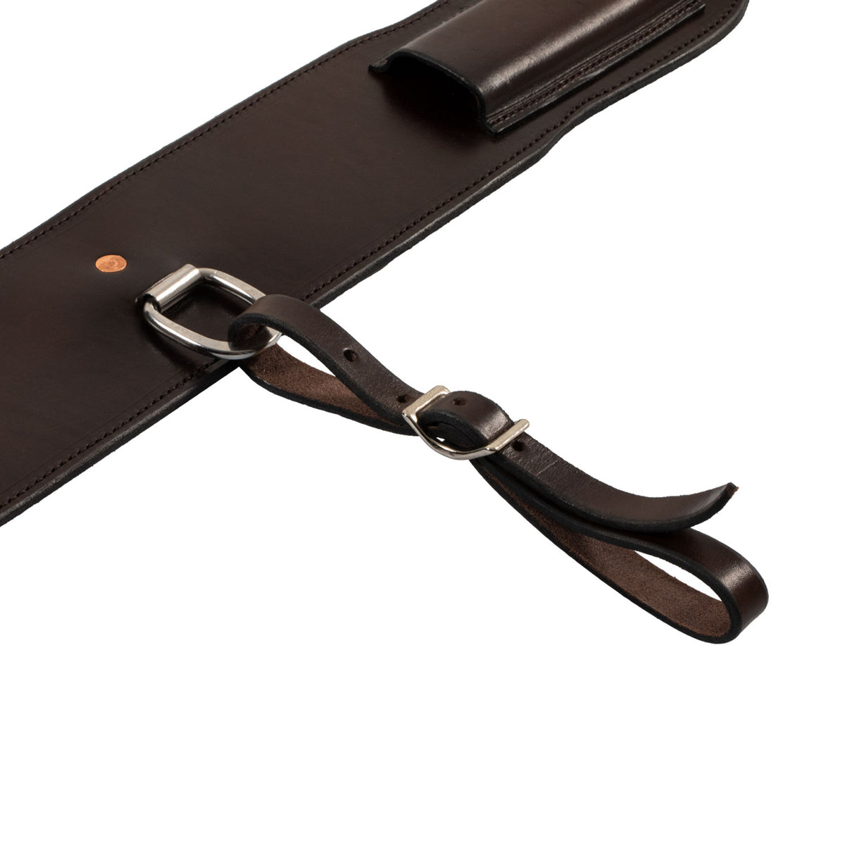 Sangle arrière western Westwood en cuir, boucle acier
