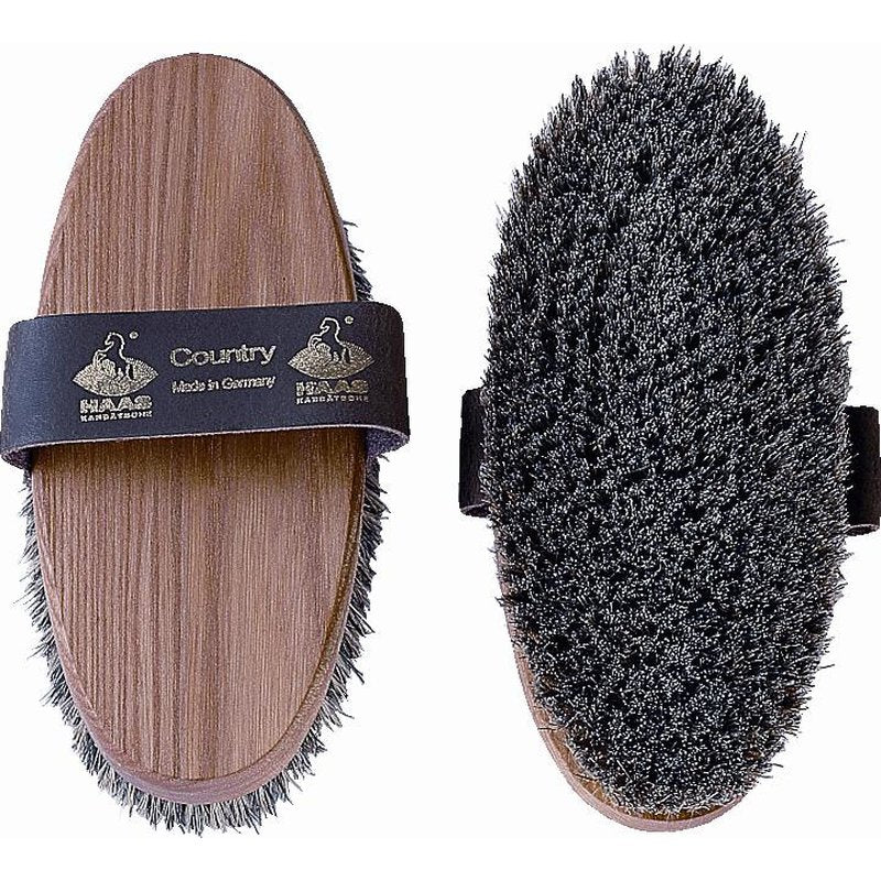 Brosse douce Haas Country, dos en orme huilé, 20 x 8,5 cm