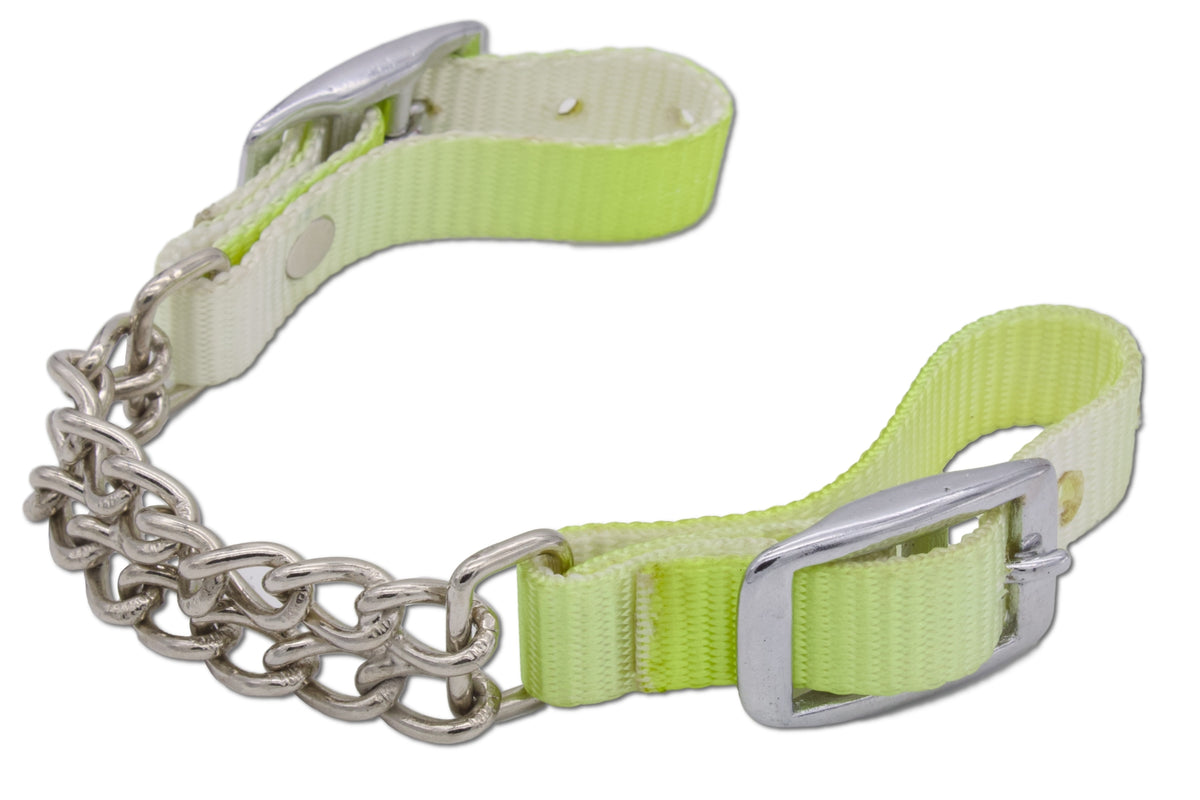 Gourmette western en nylon bicolore dégradé, réglable des deux côtés