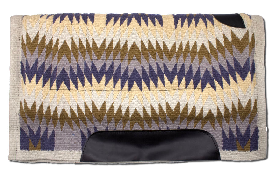 Tapis western épais en mouton synthétique et blanket multicolore cousus